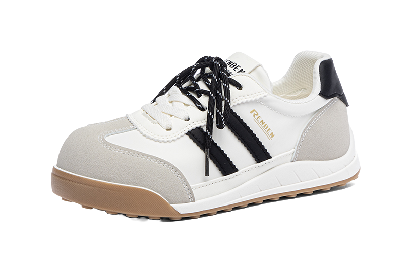 RENBEN Wear resistant And Lightweight Low Top Casual Shoes Women's White Gray Black 