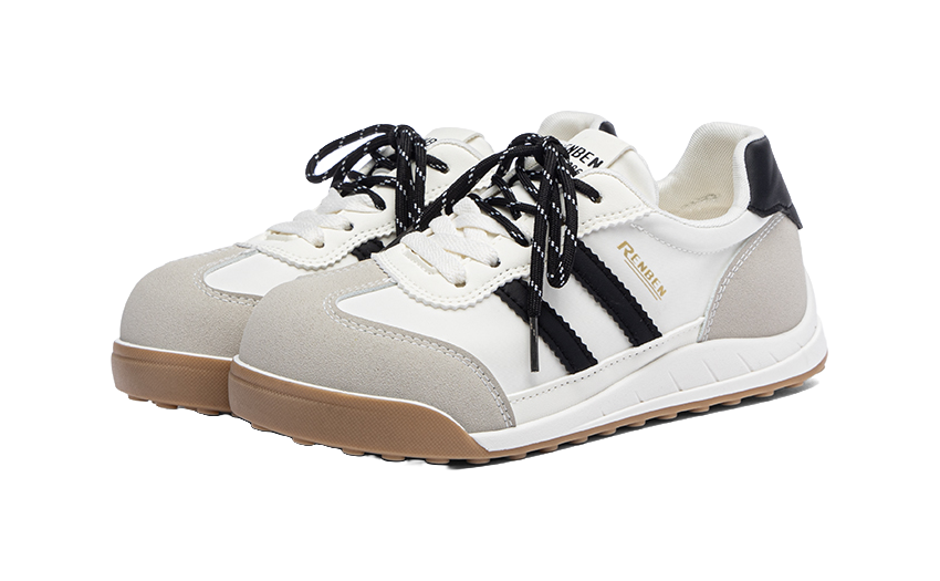 RENBEN Wear resistant And Lightweight Low Top Casual Shoes Women's White Gray Black 