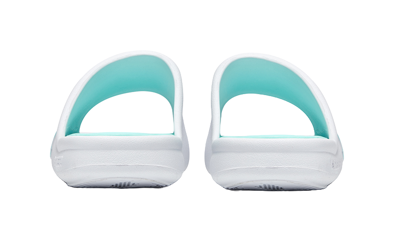 RIGORER Skyrim 1 Slides - Large Logo Design, Waterproof & Slip-Resistant for Men in White and Green 