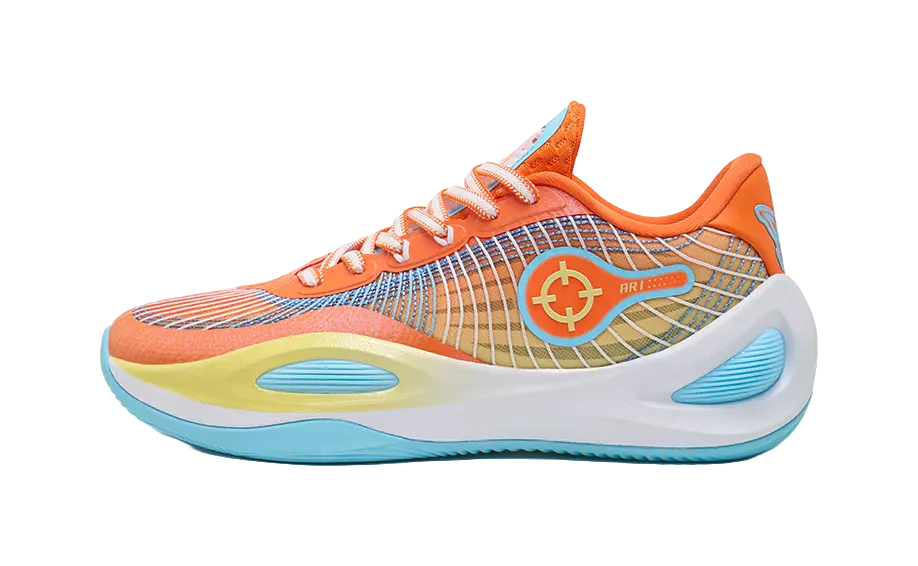 RIGORER Austin Reaves AR1 Cushioned Basketball Shoes - Orange/Yellow/Blue Yang Orange Sky Blue