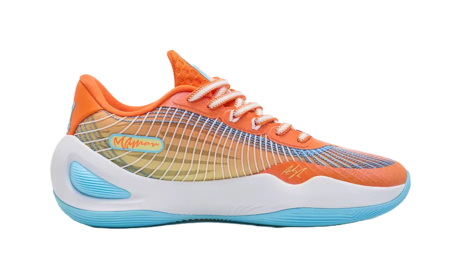 RIGORER Austin Reaves AR1 Cushioned Basketball Shoes - Orange/Yellow/Blue