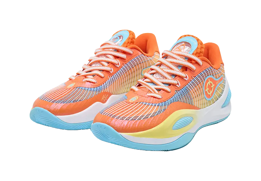 RIGORER Austin Reaves AR1 Cushioned Basketball Shoes - Orange/Yellow/Blue