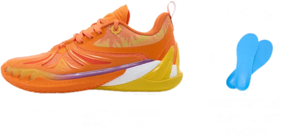 Rigorer Austin Reaves AR3 "Sunset" - Orange Basketball Shoes for Men  vjsneaker.com