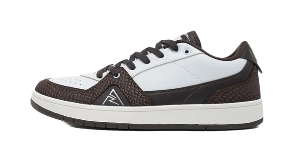 Rigorer Coverage Skateboard - White Brown Skateboard Shoes for Men 