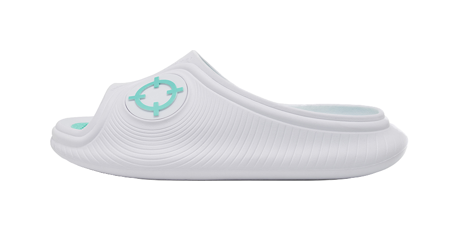 Rigorer Horizon 2 Slide - White Aqua Green Slide Slippers for Unisex 