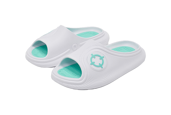 Rigorer Horizon 2 Slide - White Aqua Green Slide Slippers for Unisex 