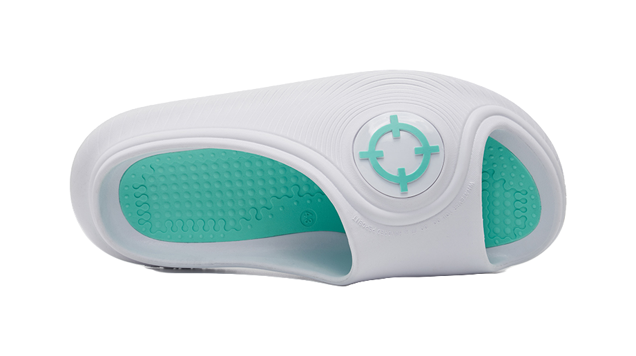 Rigorer Horizon 2 Slide - White Aqua Green Slide Slippers for Unisex 