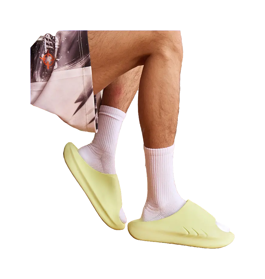 Rigorer Mini Shark Slide - Green Slide Slippers for Unisex 