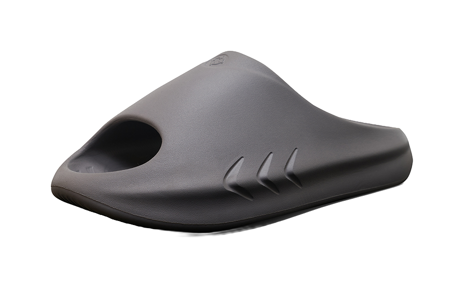 Rigorer Mini Shark Slide - Grey Slide Slippers for Unisex 