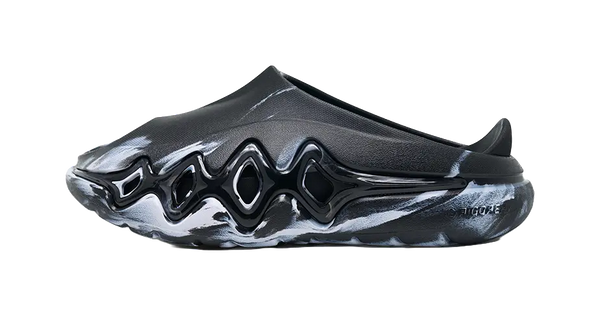 Rigorer Shark 3 Slides - Black White Slide Slippers for Unisex 