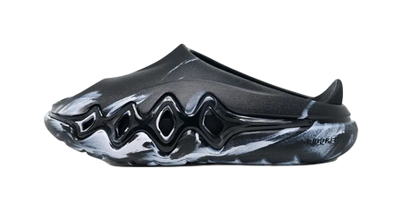 Rigorer Shark 3 Slides - Black White Slide Slippers for Unisex 