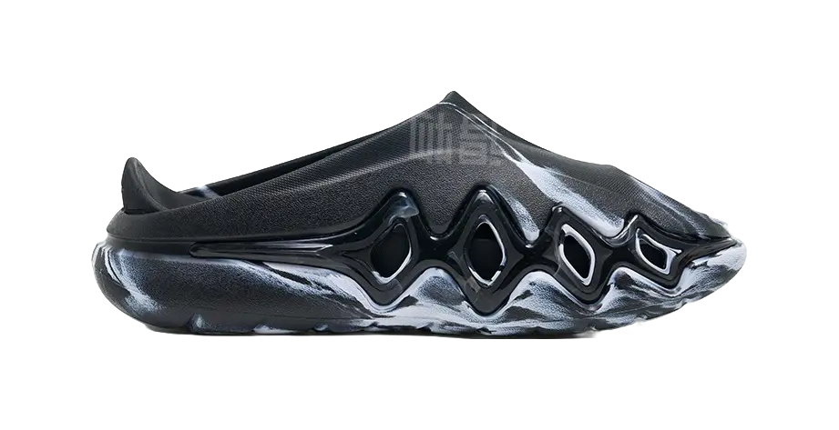 Rigorer Shark 3 Slides - Black White Slide Slippers for Unisex 