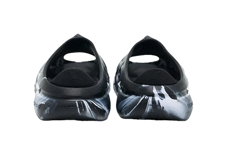 Rigorer Shark 3 Slides - Black White Slide Slippers for Unisex 