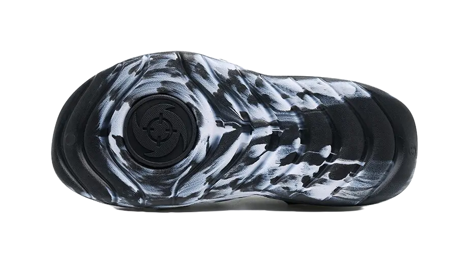 Rigorer Shark 3 Slides - Black White Slide Slippers for Unisex 