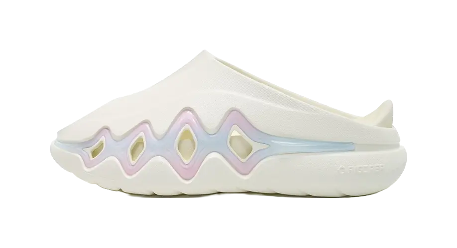 Rigorer Shark 3 Slides - White Pink Blue Slide Slippers for Unisex 