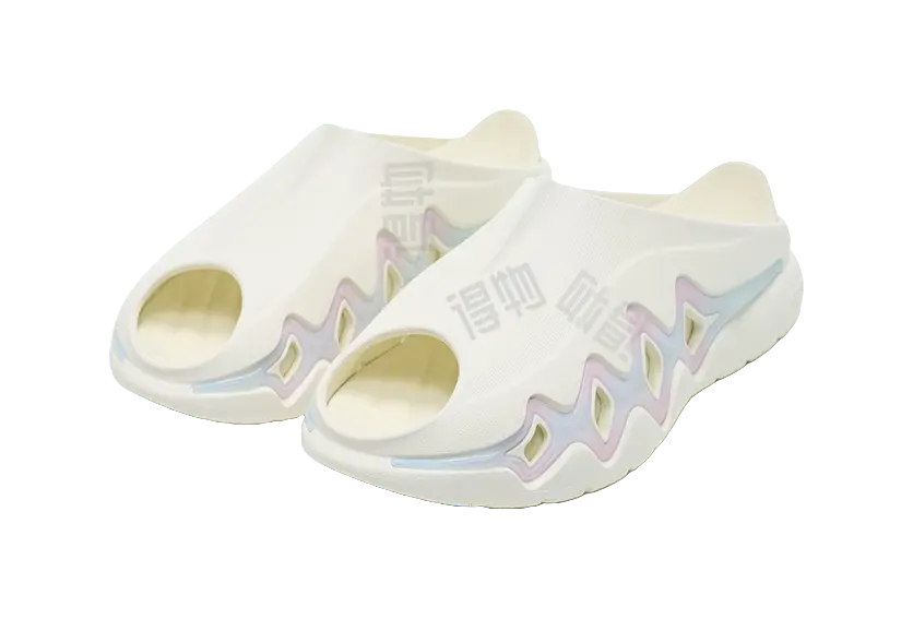 Rigorer Shark 3 Slides - White Pink Blue Slide Slippers for Unisex 
