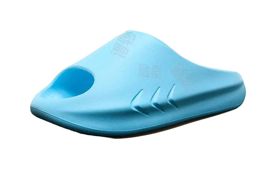 Rigorer Shark Slides - Light Blue Slide Slippers for Unisex 