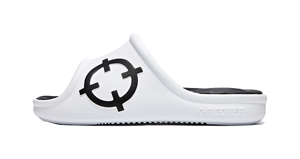 Rigorer Skyrim 1 Slide - White Black Slide Slippers for Men 