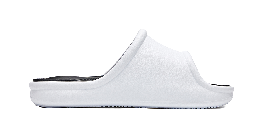 Rigorer Skyrim 1 Slide - White Black Slide Slippers for Men 