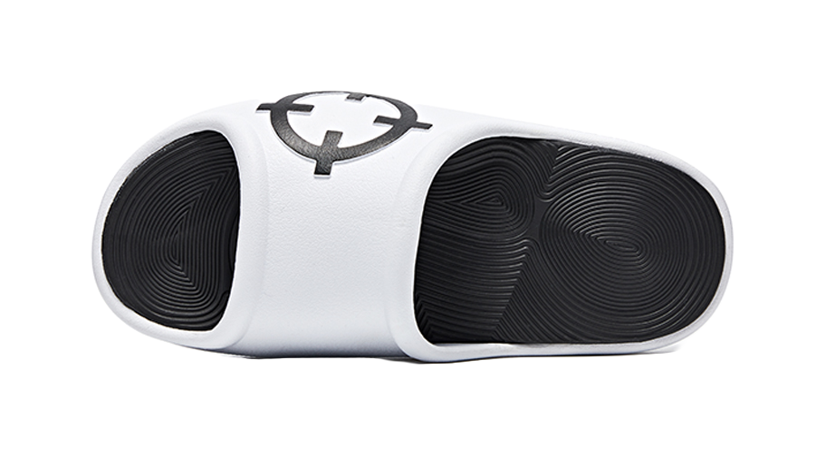 Rigorer Skyrim 1 Slide - White Black Slide Slippers for Men 