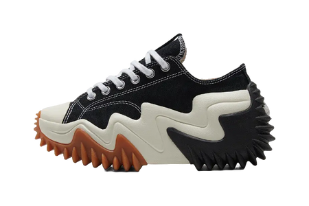 Run Star Converse Motion Platform Low Black Egret  vjsneaker.com