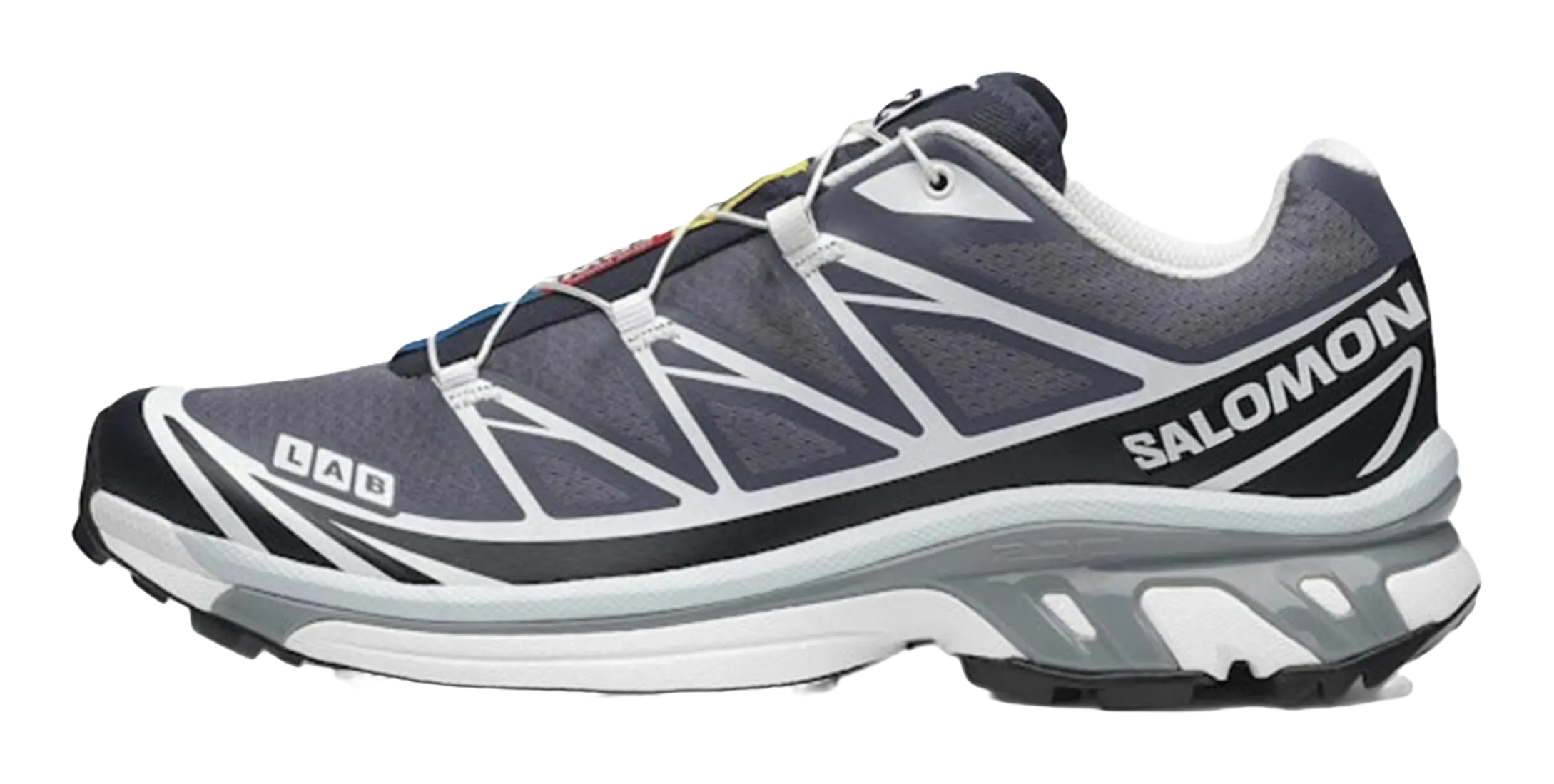 SALOMON XT 6 Cushioning And Abrasion Resistant Coverage Low top Casual Running Shoes Unisex Black Gray Blue  vjsneaker.com