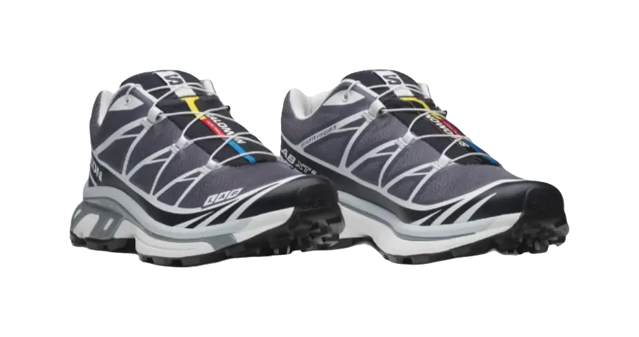 SALOMON XT 6 Cushioning And Abrasion Resistant Coverage Low top Casual Running Shoes Unisex Black Gray Blue  vjsneaker.com