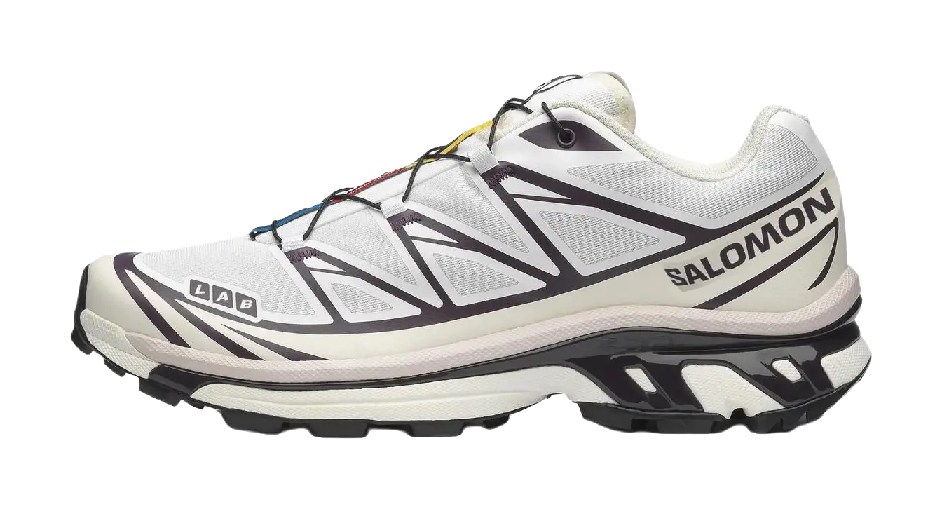 SALOMON XT 6 Cushioning Coverage Support Abrasion Resistant Low top Casual Running Shoes Unisex White  vjsneaker.com