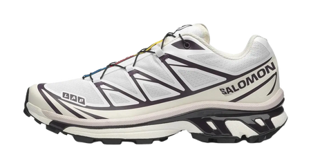 SALOMON XT 6 Cushioning Coverage Support Abrasion Resistant Low top Casual Running Shoes Unisex White  vjsneaker.com