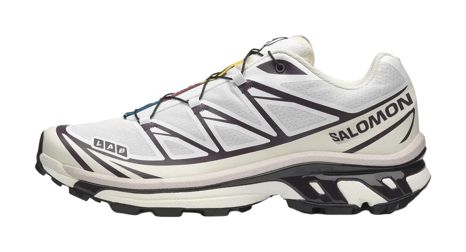 SALOMON XT 6 Cushioning Coverage Support Abrasion Resistant Low top Casual Running Shoes Unisex White  vjsneaker.com