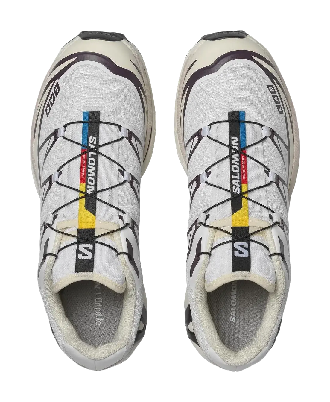 SALOMON XT 6 Cushioning Coverage Support Abrasion Resistant Low top Casual Running Shoes Unisex White  vjsneaker.com