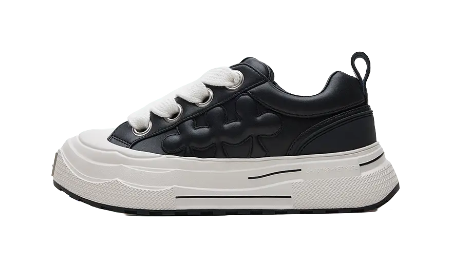 SHOOT BRAND Reprise Black Plum Slip Resistant Height Increasing Low Top Skateboard Shoes Unisex Black 