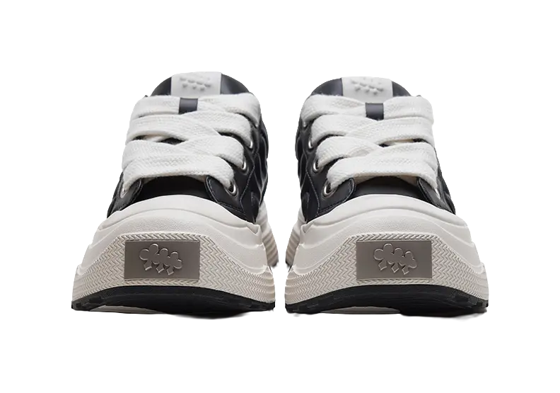 SHOOT BRAND Reprise Black Plum Slip Resistant Height Increasing Low Top Skateboard Shoes Unisex Black 