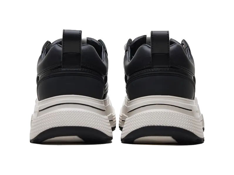 SHOOT BRAND Reprise Black Plum Slip Resistant Height Increasing Low Top Skateboard Shoes Unisex Black 