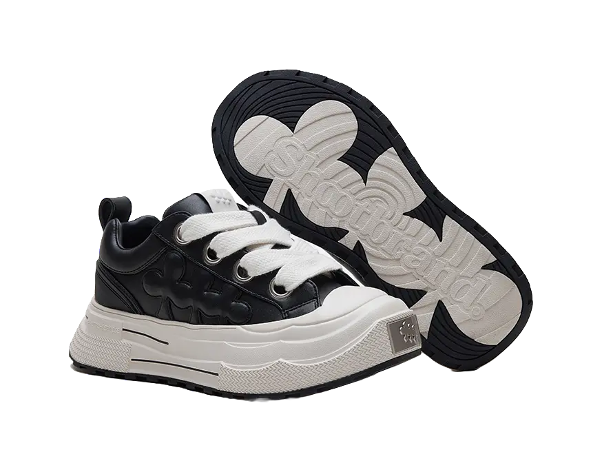 SHOOT BRAND Reprise Black Plum Slip Resistant Height Increasing Low Top Skateboard Shoes Unisex Black 