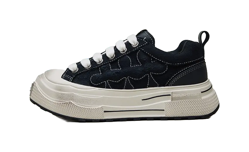 SHOOT BRAND Reprise Slip Resistant Abrasion Resistant Low top Canvas Shoes Unisex Black  VJSNEAKER