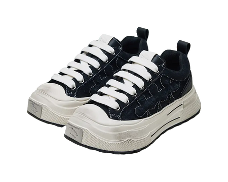 SHOOT BRAND Reprise Slip Resistant Abrasion Resistant Low top Canvas Shoes Unisex Black  VJSNEAKER