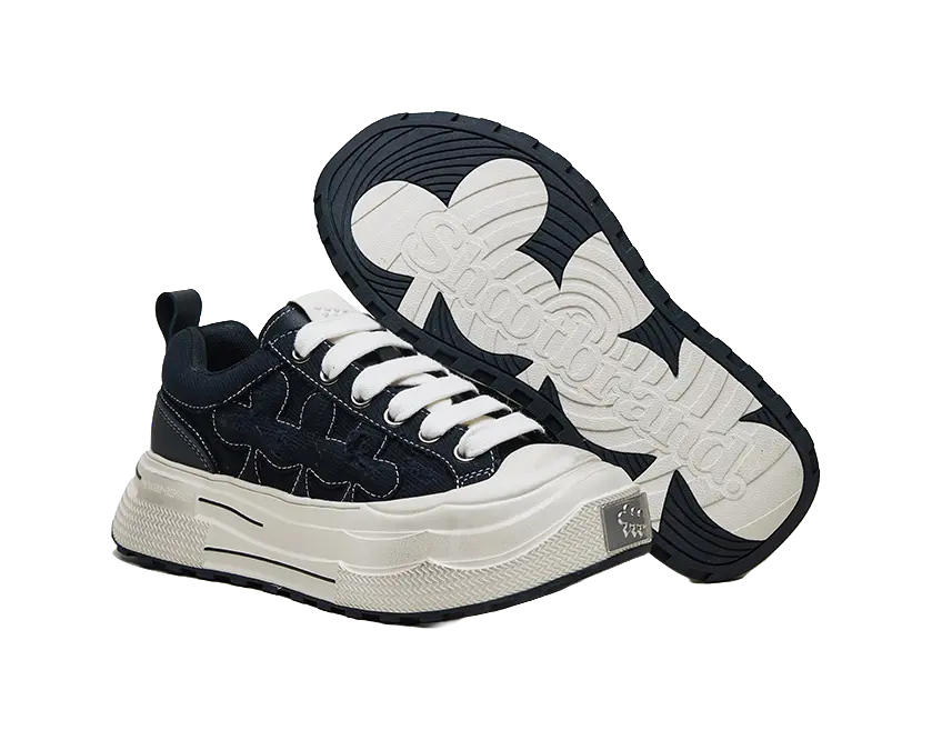 SHOOT BRAND Reprise Slip Resistant Abrasion Resistant Low top Canvas Shoes Unisex Black  VJSNEAKER