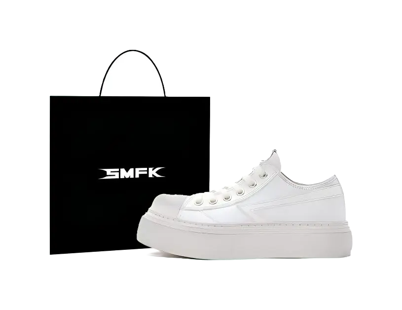 SMFK Low Top Canvas Shoes Women's Snow Mountain White  VJSNEAKER