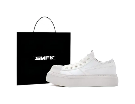 SMFK Low Top Canvas Shoes Women's Snow Mountain White  VJSNEAKER