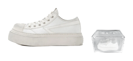 SMFK Low Top Canvas Shoes Women's Snow Mountain White  VJSNEAKER