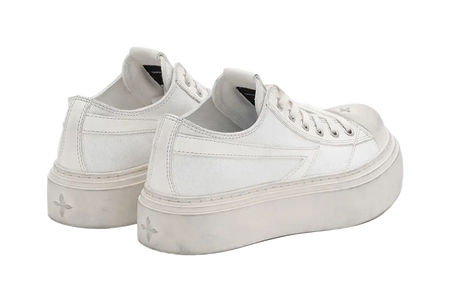 SMFK Low Top Canvas Shoes Women's Snow Mountain White  VJSNEAKER