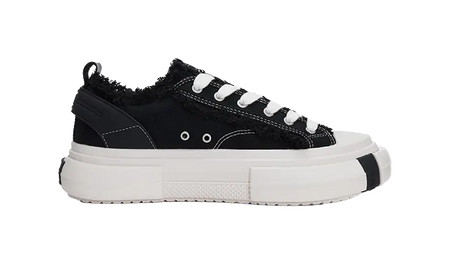 SMILEREPUBLIC 70s Classic Black Low top Canvas Shoes Unisex Black  VJSNEAKER