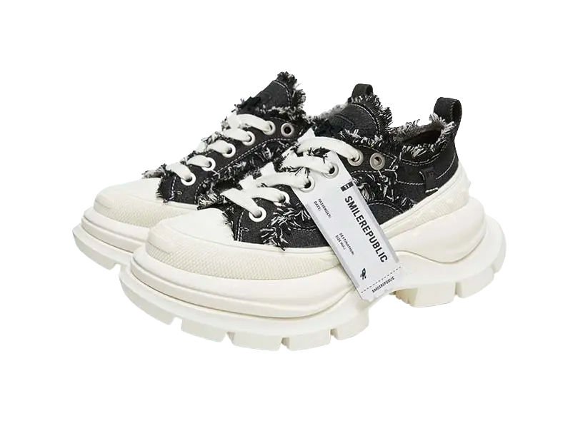 SMILEREPUBLIC Anti Slip And Wear Resistant Height Increasing Low Top Chunky Sneakers Unisex  VJSNEAKER