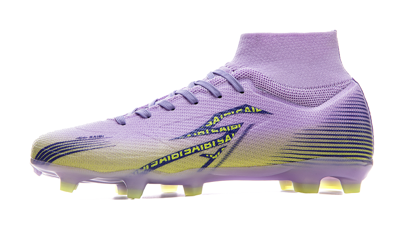 Saibi Soccer Shoes Unisex High top White 