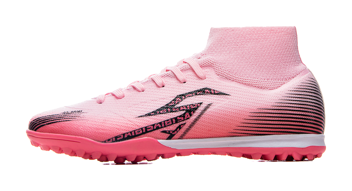 Saibi Soccer Shoes Unisex High top White 