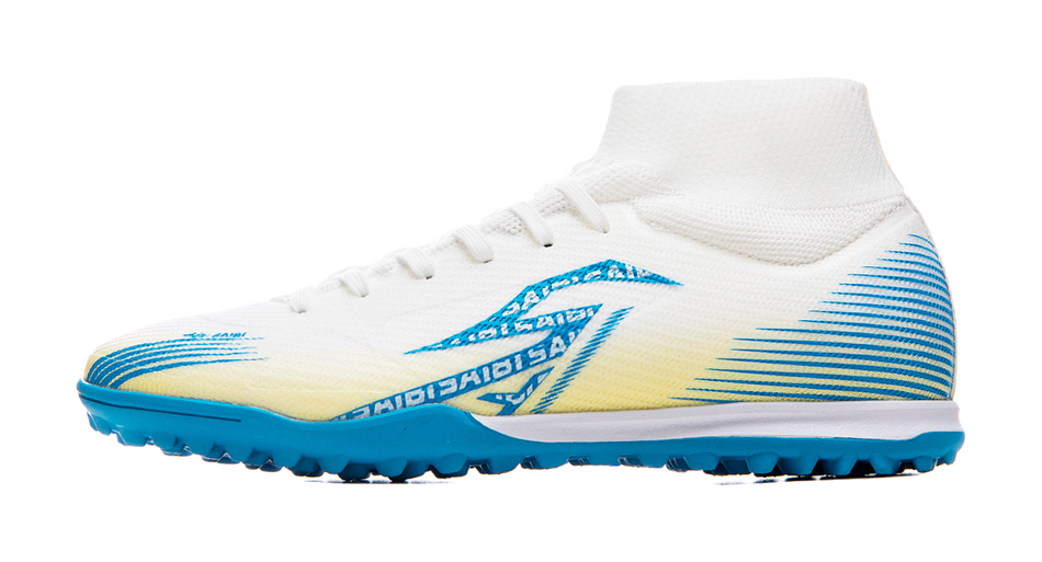 Saibi Soccer Shoes Unisex High top White 