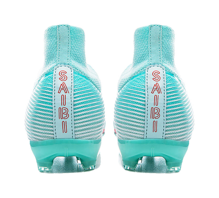 Saibi Soccer Shoes Unisex High top White 