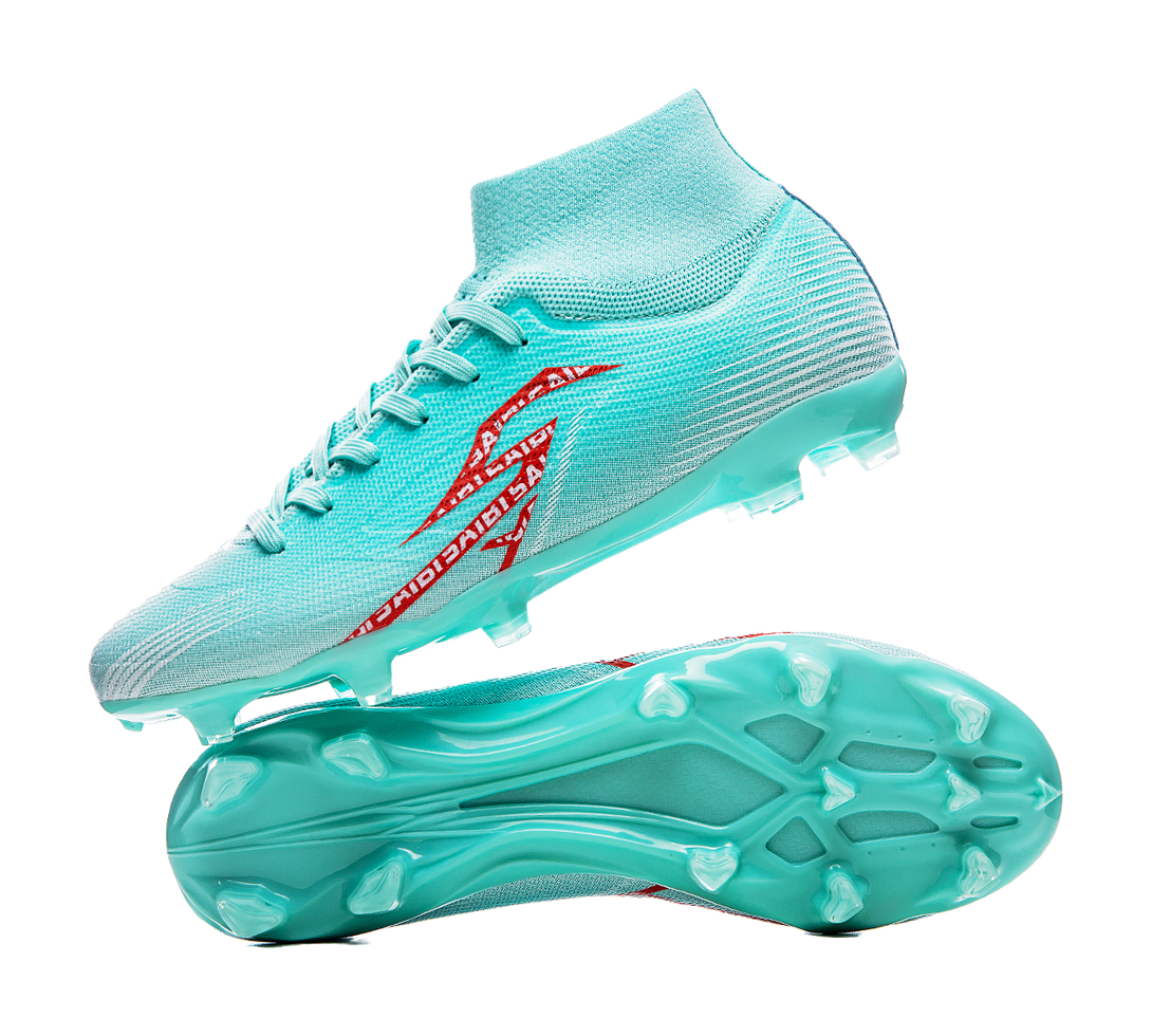 Saibi Soccer Shoes Unisex High top White 