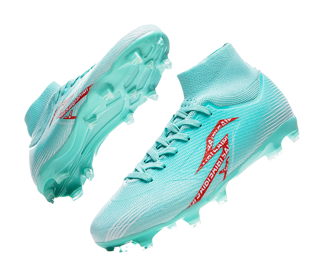 Saibi Soccer Shoes Unisex High top White 